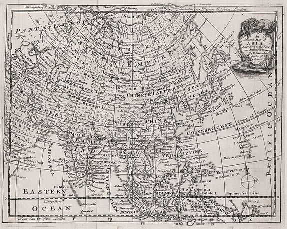 BOWEN, E., An Accurate Map of Asia According to the Latest Authorities by Emanuel Bowen., antique map, old maps