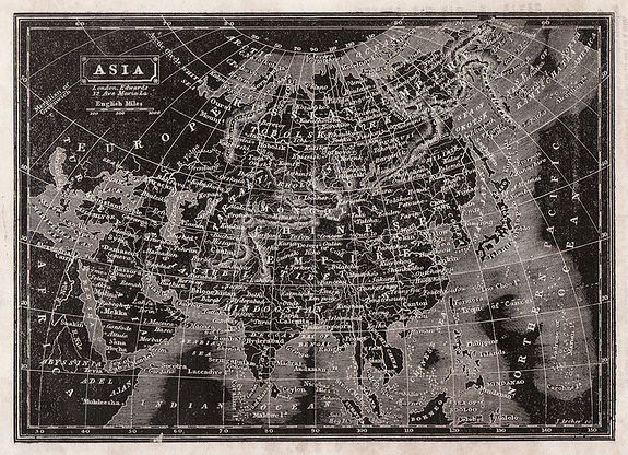 ARCHER, J., Asia., antique map, old maps