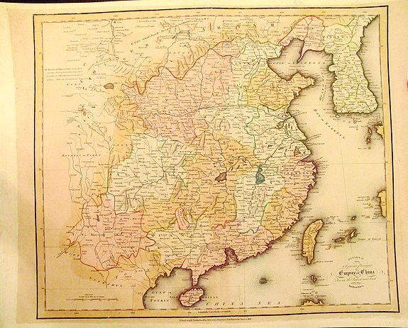 LIZARS, D., The Empire of China Divided into Separate Provinces from the Latest and Best Authorities., antique map, old maps