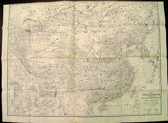 WELLS WILLIAMS, S., The Chinese Empire Compiled from Native and Foreign Authorities., antique map, old maps