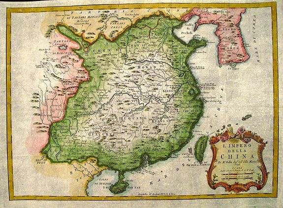 BELLIN, N., L\'Impero Della China., antique map, old maps
