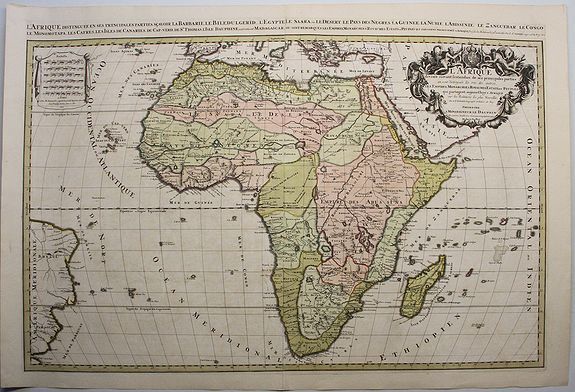 JAILLOT, H. / SANSON, N., L’Afrique Divisee Suivant l’Estendue de ses Principales Parties., antique map, old maps
