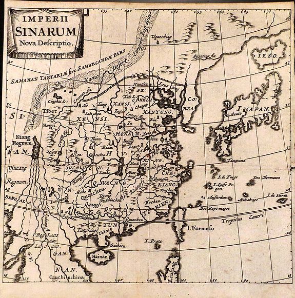CLUVER, P., Imperii Sinarum Nova Descriptio., antique map, old maps
