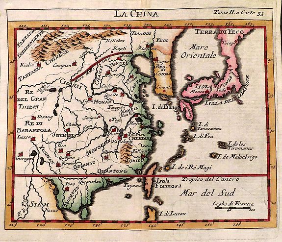 REDOLFI, P., La China., antique map, old maps