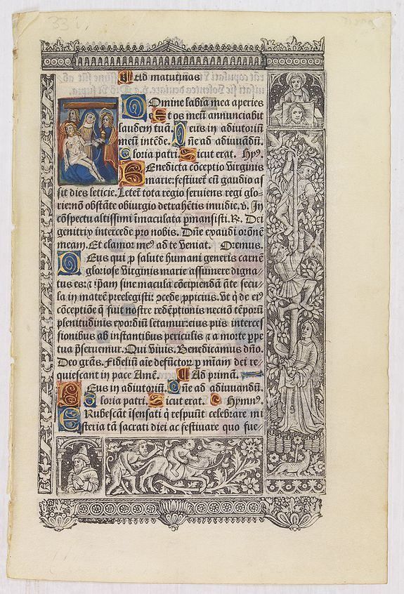 VERARD, A., BOOK OF HOURS, antique map, old maps