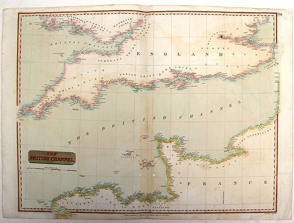 THOMSON, J., The British Channel., antique map, old maps