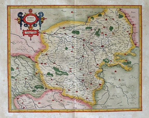 MERCATOR, G., BERRY Ducatus per Gerardum Mercatorem., antique map, old maps