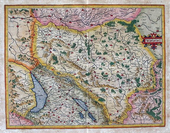 MERCATOR, G., Burgundy, etc. [Unititled map]. , antique map, old maps