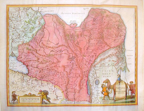 BLAEU, W., Tartaria Sive Magnichami Imperium., antique map, old maps