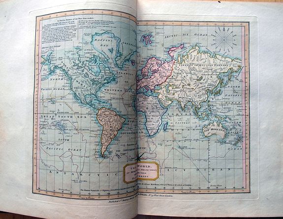 LAURIE, R. & WHITTLE, J., Whittle and Laurie's new and accurate general atlas: chiefly intended for the use of schools, and convenience of gentlemen's libraries: also to accompany the various geographical grammars, dictionaries, &c. comprising all the new discoveries to the pres, antique map, old maps