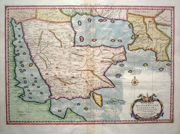 MERCATOR, G., Asiae Tab.VI., antique map, old maps