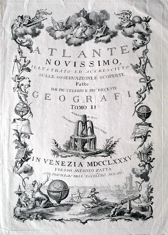 ZATTA, A., Atlante Novissimo..., antique map, old maps