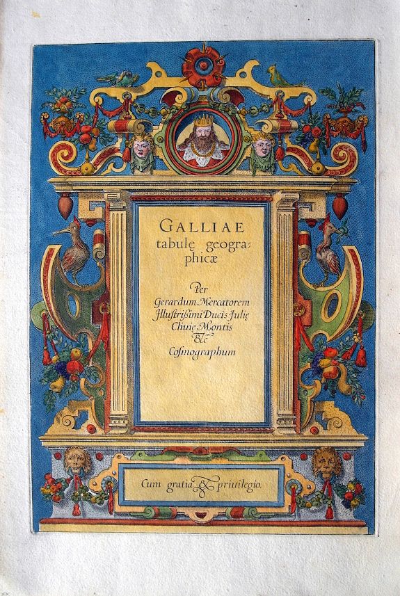MERCATOR, G., Galliae tabule geographicae. Per Gerardum Mercatorem..., antique map, old maps