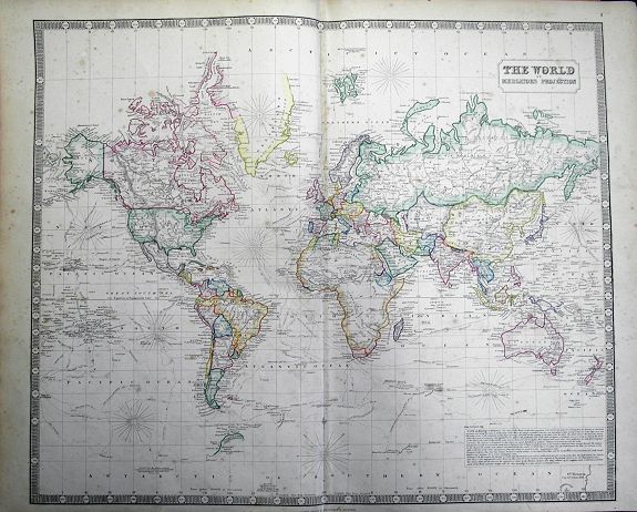 PHILIP, G. & SON, The World on Mercators Projection., antique map, old maps