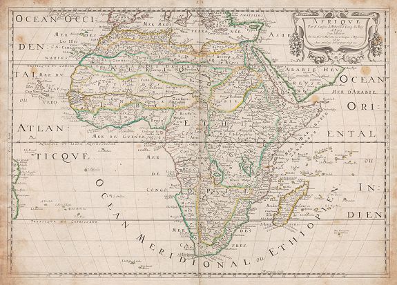 SANSON, N. / MARIETTE, P., Afrique Par N. Sanson d'Abbevile., antique map, old maps