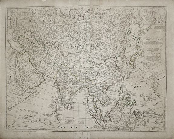 L'ISLE, G. de. / BUACHE, P., Carte d’Asie., antique map, old maps