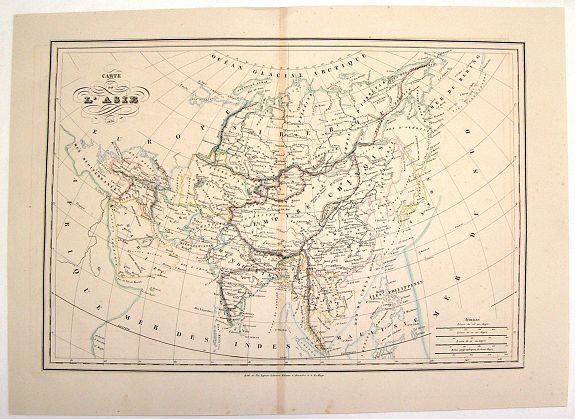 LEJEUNE, T., Carte de L'Asie., antique map, old maps
