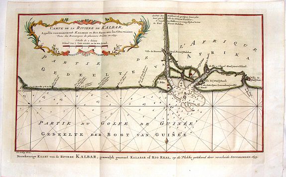 SCHLEY, J., Carte de la Riviere de Kalbar., antique map, old maps