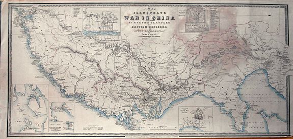 WYLD, J., A map to illustrate the war in China..., antique map, old maps