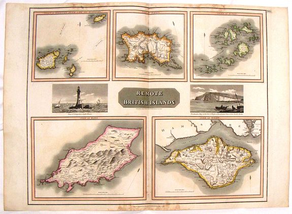 THOMSON, J., Remote British Islands., antique map, old maps