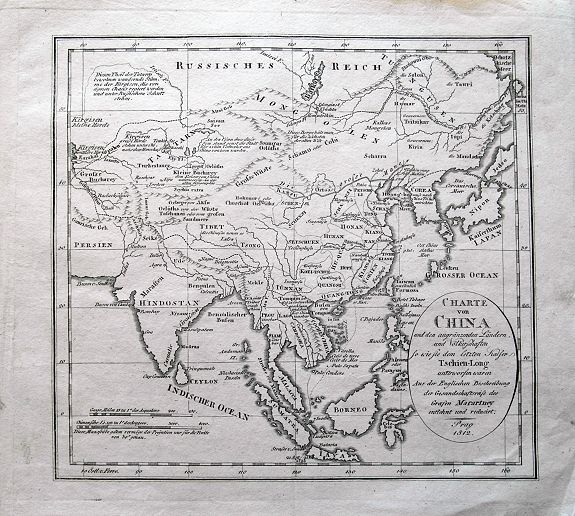 ANONYMOUS, Charte von China..., antique map, old maps
