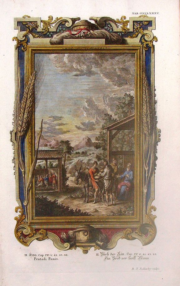 SEDLEZKY, B., Man From Baalshalisha Delivering Bread., antique map, old maps