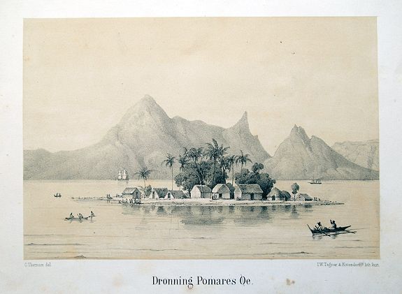 KITTENDORFF, J. A., Dronning Pomares Oe., antique map, old maps