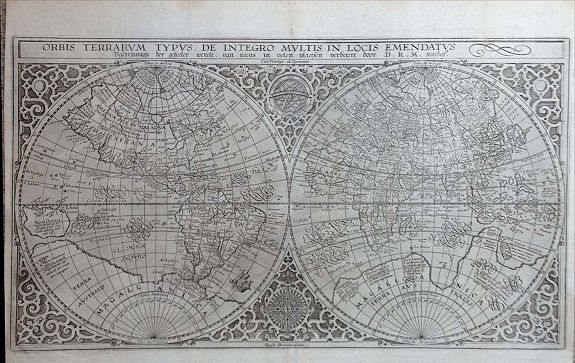 PLANCIUS, P., Orbis Terrarum Typus de Integro Multis in Locis Emendatus., antique map, old maps