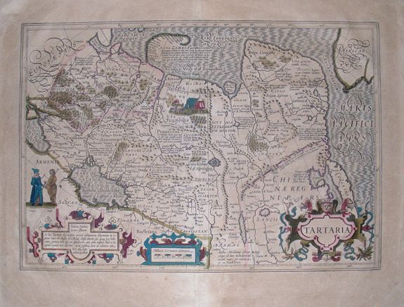 HONDIUS, J., Tartaria., antique map, old maps