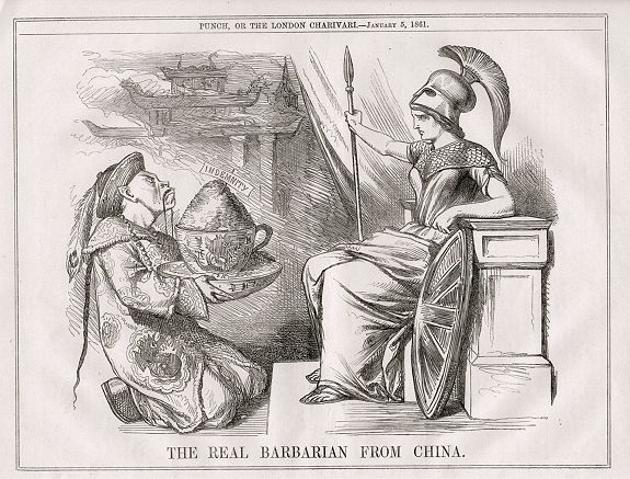 PUNCH, 11 humorous prints with China interest Punch 1853 - 1898., antique map, old maps