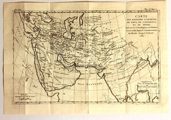 LA TOUR, B., Carte des Royoumes d'Armenie, de Pont, de Cappadoce et de Medie, antique map, old maps