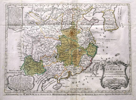 BELLIN, N., L' Empire de La Chine..., antique map, old maps