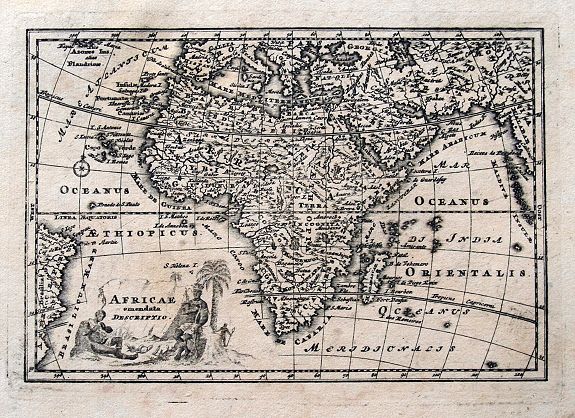 WEIGEL, J. C., Africae emendata Descriptio., antique map, old maps