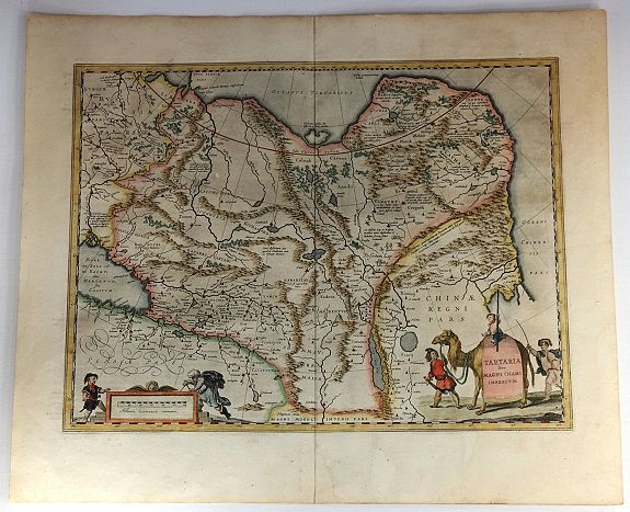 BLAEU, W., Tartaria sive Magni Chami Imperium, antique map, old maps
