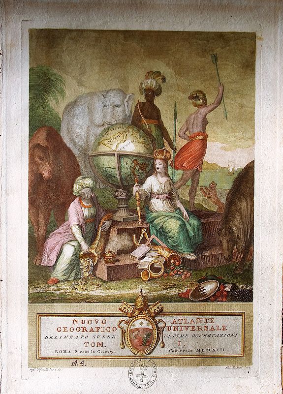 Cassini, G. M., Nuovo Atlante Geografico Universale delineato sulle ultime osservazioni., antique map, old maps