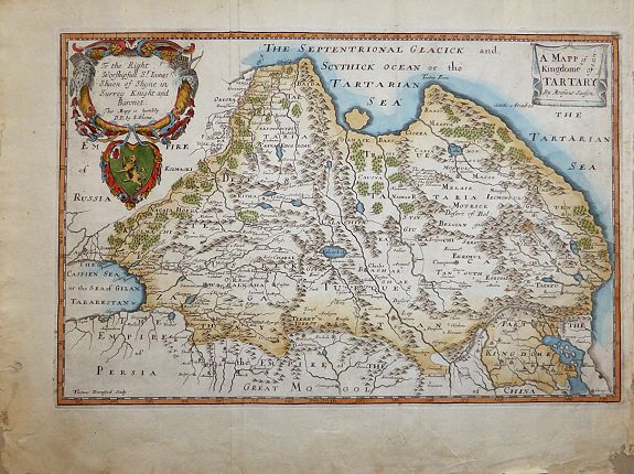 BLOME, Richard, Kingdoms of Tartaria. , antique map, old maps