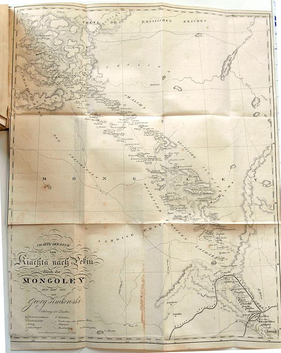 TIMKOWSKI, G., Reise nach China durch die Mongoley in den Jahren 1820 und 1821., antique map, old maps