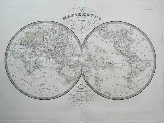 ANDRIVEAU-GOUJON, E., Atlas classique et universel de Géographique ancienne et moderne contenant les decouvertes et les divisions les plus nouvelles., antique map, old maps