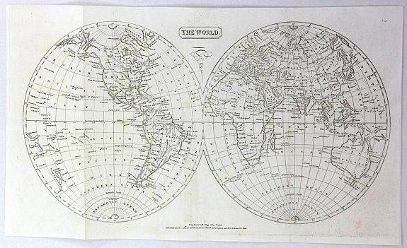 PINKERTON, J., The World, antique map, old maps