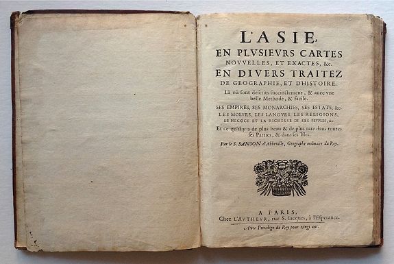 SANSON, S., L'Asie en plusievers cartes nouvelles, et exactes, &c, antique map, old maps
