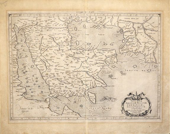 PTOLEMY, C. / MERCATOR, G., Tab. VI. Asiae, Arabiam Felicem, Carmaniam ac Sinum Persicum Comprehendens, antique map, old maps