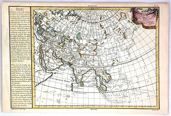 PRETOT, P., Asia Veteribus Nota. L'Asie Ancienne, antique map, old maps