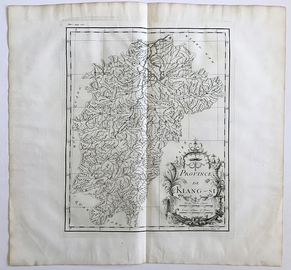 DU HALDE, J.B., Province de Kiang-Si, antique map, old maps