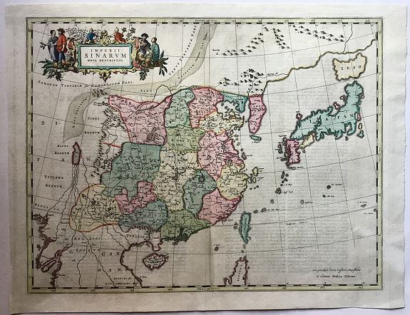 BLAEU, W., Imperii Sinarum Nova Descriptio., antique map, old maps