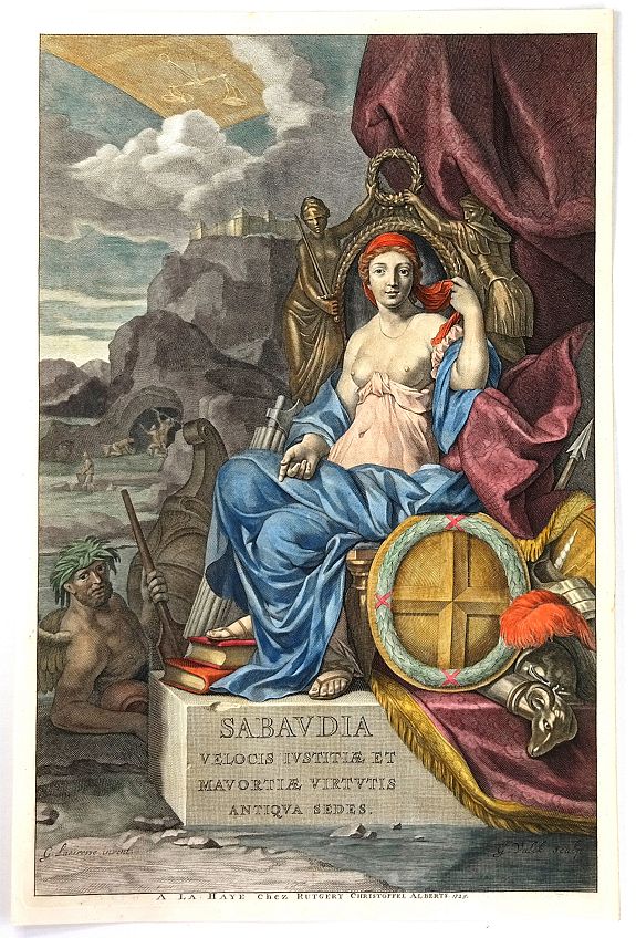 VALK & SCHENK., Sabaudia Velocis Iustitiæ et Mavortiæ Virtutis Antiqua Sedes, antique map, old maps