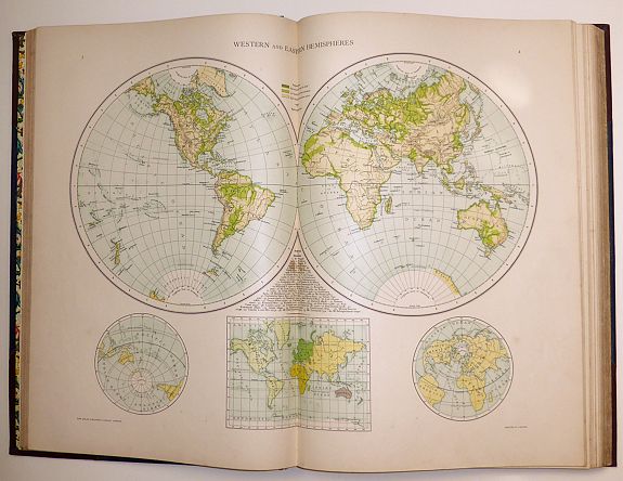 CASSELL & Co., The Universal Atlas published for The Atlas Publishing Company ., antique map, old maps