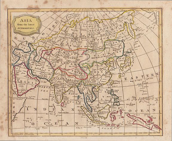 James Barlow., “Asia, from the Best Authorities”, antique map, old maps