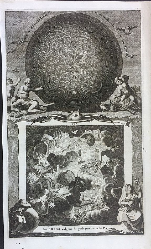 GOEREE, W., Den Chaos volgens de gedagten der oude Poeten (Chaos according to the ideas of the ancient poets) , antique map, old maps