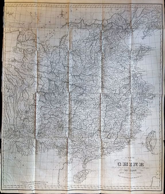 KLAPROTH, J., Carte de la Chine., antique map, old maps