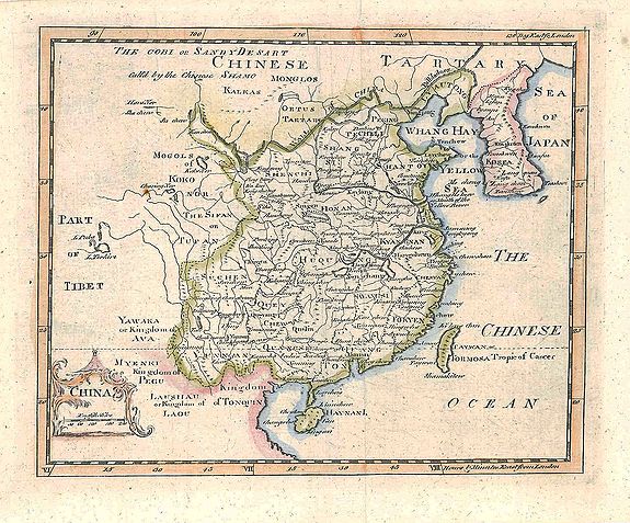 JEFFREYS, T. and PHINN, T. , China., antique map, old maps
